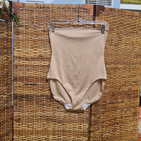 Spanx Sara Blakely High Waist Slimmer Briefs Beige Sz 1X - Picture 1 of 4